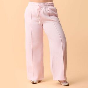 Blogilates -  Women's Travel Trouser High-Rise Wide L Light Pink